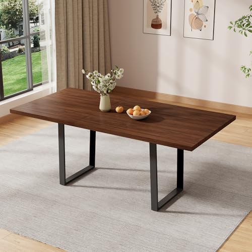 ZckyCine 63''-79'' Extendable Dining Table for 6-8 People